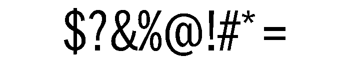 HEXFranklinv04 CondensedRegular Instance Font OTHER CHARS