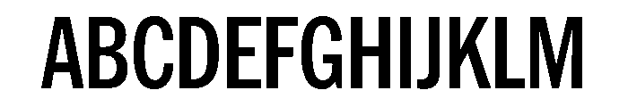 HEXFranklinv04 CondensedSemibold Instance Font UPPERCASE