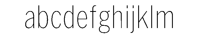 HEXFranklinv04 CondensedThin Instance FONT