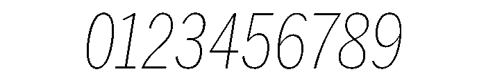 HEXFranklinv04 CondensedThinItalic Instance Font OTHER CHARS