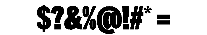 HEXFranklinv04 CondensedUltra Instance Font OTHER CHARS