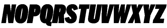HEXFranklinv04 CondensedUltraItalic Instance Font UPPERCASE
