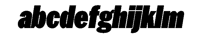 HEXFranklinv04 CondensedUltraItalic Instance FONT