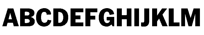 HEXFranklinv04 Extrabold Instance Font UPPERCASE