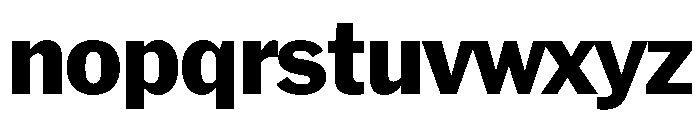 HEXFranklinv04 Extrabold Instance Font LOWERCASE