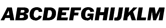 HEXFranklinv04 ExtraboldItalic Instance A98aeb1b Font UPPERCASE