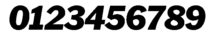 HEXFranklinv04 ExtraboldItalic Instance Font OTHER CHARS