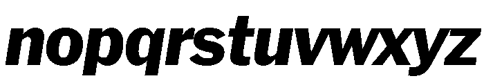 HEXFranklinv04 ExtraboldItalic Instance Font LOWERCASE