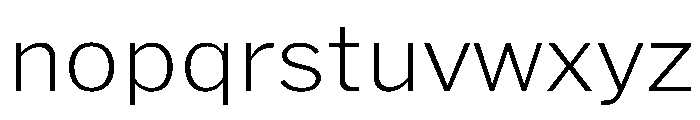 HEXFranklinv04 Extralight Instance 02040c6e Font LOWERCASE