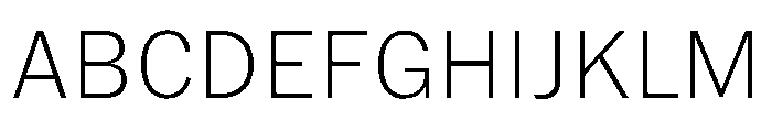 HEXFranklinv04 Extralight Instance Font UPPERCASE