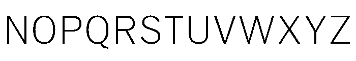 HEXFranklinv04 Extralight Instance Font UPPERCASE