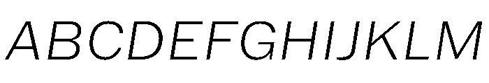 HEXFranklinv04 ExtralightItalic Instance 489209f9 Font UPPERCASE