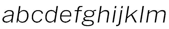 HEXFranklinv04 ExtralightItalic Instance 489209f9 FONT