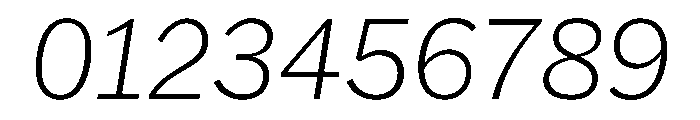 HEXFranklinv04 ExtralightItalic Instance Font OTHER CHARS
