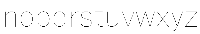 HEXFranklinv04 Hairline Instance Font LOWERCASE