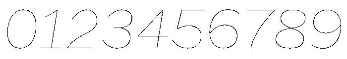HEXFranklinv04 HairlineItalic Instance Ef7a5c34 Font OTHER CHARS