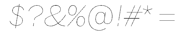 HEXFranklinv04 HairlineItalic Instance Ef7a5c34 Font OTHER CHARS