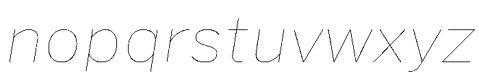 HEXFranklinv04 HairlineItalic Instance Ef7a5c34 Font LOWERCASE