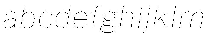 HEXFranklinv04 HairlineItalic Instance FONT