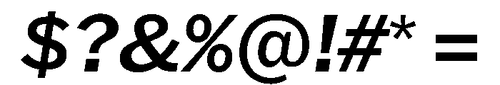 HEXFranklinv04 MediumItalic Instance 3c070ddb Font OTHER CHARS
