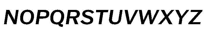 HEXFranklinv04 MediumItalic Instance 3c070ddb Font UPPERCASE