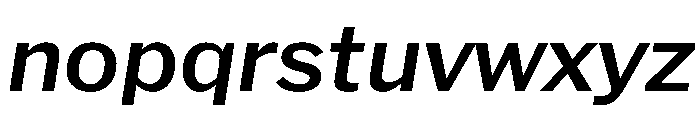 HEXFranklinv04 MediumItalic Instance 3c070ddb Font LOWERCASE