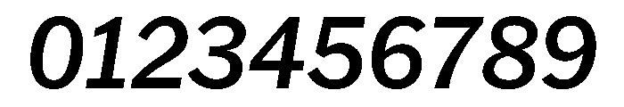 HEXFranklinv04 MediumItalic Instance Font OTHER CHARS