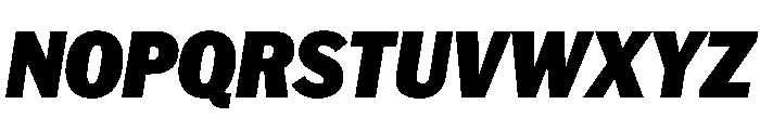 HEXFranklinv04 NarrowBlackItalic Instance Font UPPERCASE