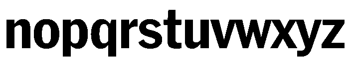 HEXFranklinv04 NarrowBold Instance Font LOWERCASE