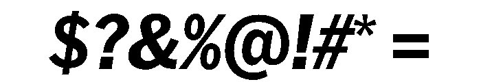 HEXFranklinv04 NarrowBoldItalic Instance Font OTHER CHARS