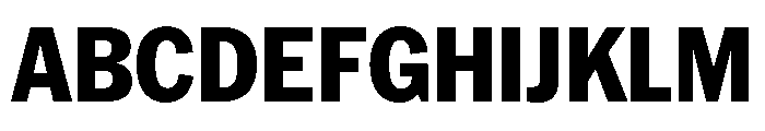 HEXFranklinv04 NarrowExtrabold Instance Font UPPERCASE