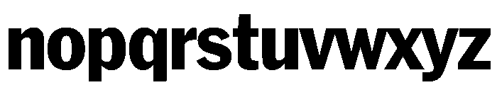 HEXFranklinv04 NarrowExtrabold Instance Font LOWERCASE