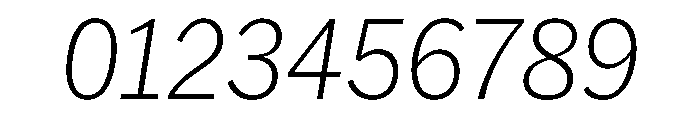 HEXFranklinv04 NarrowExtralightItalic Instance Font OTHER CHARS