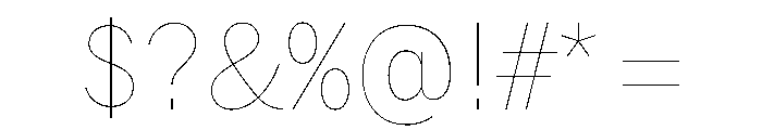HEXFranklinv04 NarrowHairline Instance Font OTHER CHARS