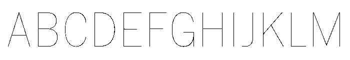 HEXFranklinv04 NarrowHairline Instance Font UPPERCASE
