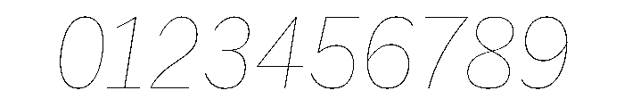 HEXFranklinv04 NarrowHairlineItalic Instance Font OTHER CHARS