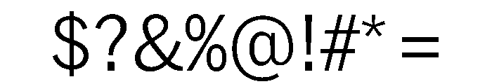 HEXFranklinv04 NarrowLight Instance Font OTHER CHARS