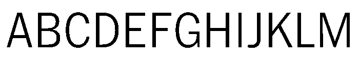 HEXFranklinv04 NarrowLight Instance Font UPPERCASE
