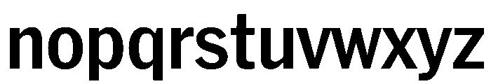 HEXFranklinv04 NarrowSemibold Instance Font LOWERCASE