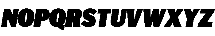 HEXFranklinv04 NarrowUltraItalic Instance Font UPPERCASE