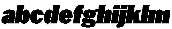 HEXFranklinv04 NarrowUltraItalic Instance FONT