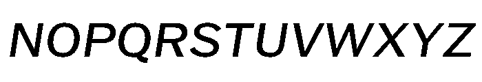 HEXFranklinv04 RegularItalic Instance 42ddef5e Font UPPERCASE