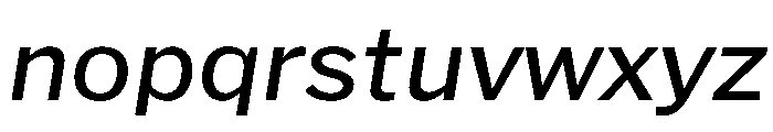 HEXFranklinv04 RegularItalic Instance 42ddef5e Font LOWERCASE