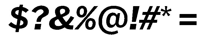 HEXFranklinv04 SemiboldItalic Instance 62bab488 Font OTHER CHARS
