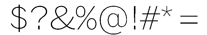 HEXFranklinv04 Thin Instance 6b551654 Font OTHER CHARS