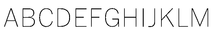 HEXFranklinv04 Thin Instance Font UPPERCASE