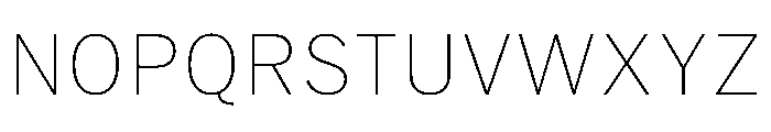 HEXFranklinv04 Thin Instance Font UPPERCASE