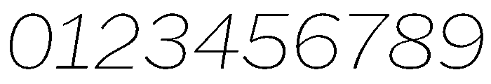 HEXFranklinv04 ThinItalic Instance 88265932 Font OTHER CHARS