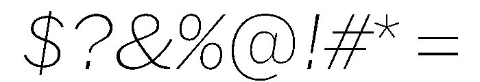 HEXFranklinv04 ThinItalic Instance 88265932 Font OTHER CHARS