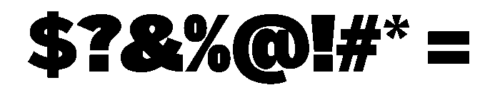 HEXFranklinv04 Ultra Instance Font OTHER CHARS